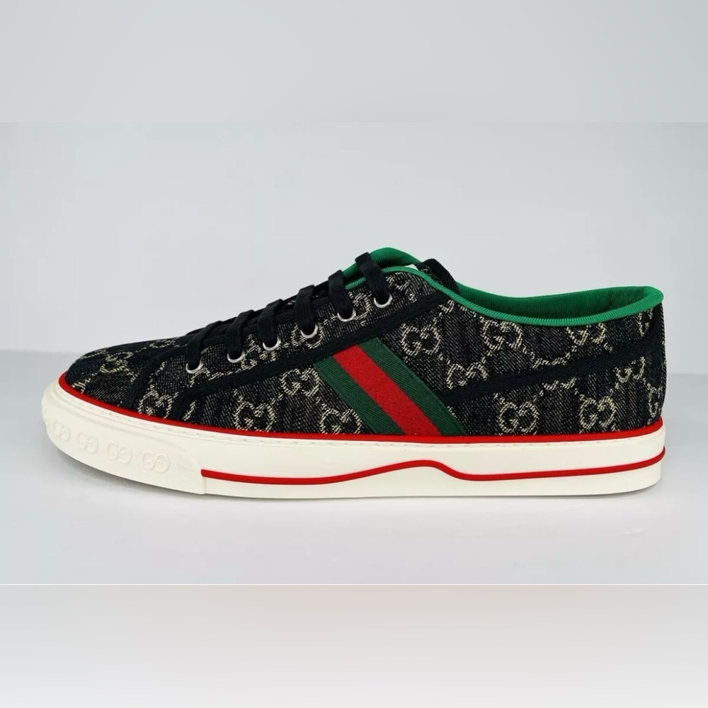 Gucci Tennis 1977 GG Supreme Jacquard Sylvie Sneakers G 13.5 - US 14 - EU 47.5 - Picture 4 of 11